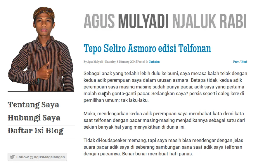 AgusMulyadi.web.id, Blognya Gus Mul Yang Njaluk Rabi 1 Website Agus Mulyadi Gus Mul