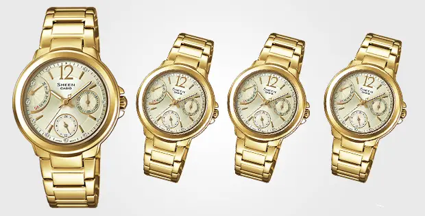 Jadikan 3 Jam Tangan Wanita Casio Ini Investasi Berharga Anda! 2 Casio Sheen - SHE-3804GD-9A