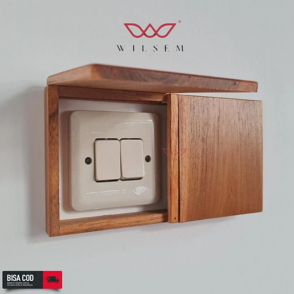Frame Saklar Lampu Kayu Jati - WILSEM L1/L2-WS123 3 Frame Saklar Lampu Kayu Jati - WILSEM L1/L2-WS123